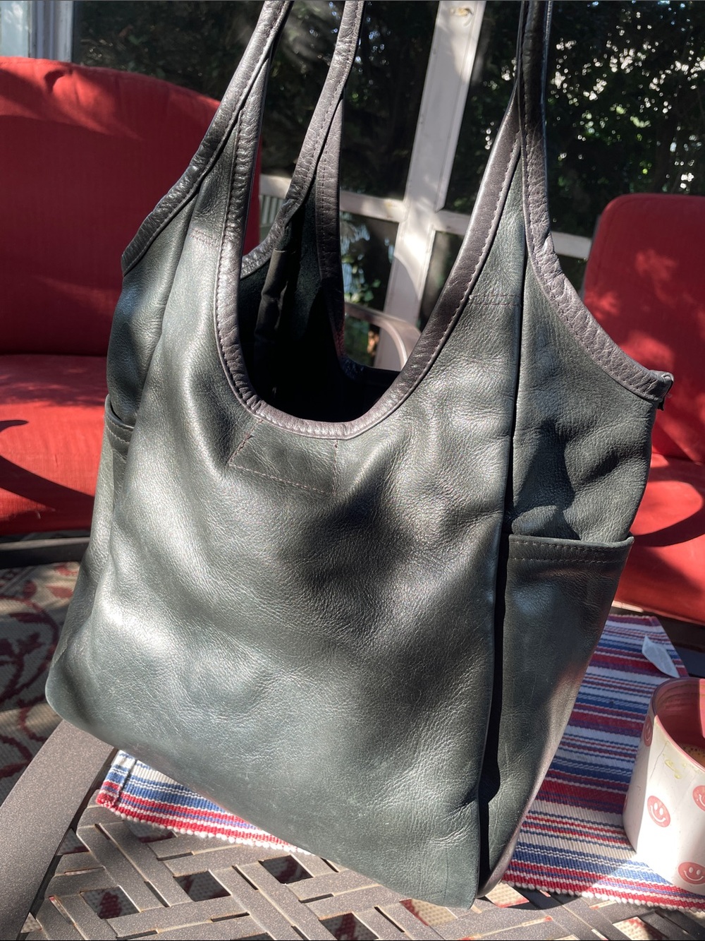 Rough and Tumble Large Minimal Tote Dark Gray EUC Made in USA - Picture 12 of 14